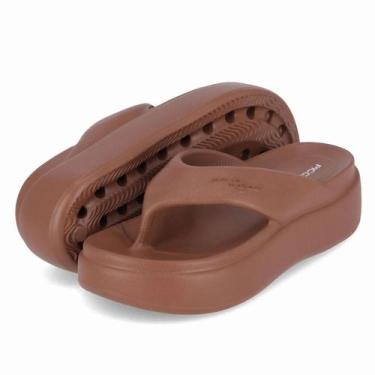 Imagem de Chinelo Piccadilly Marshmallow Flatform, Chocolate, 38