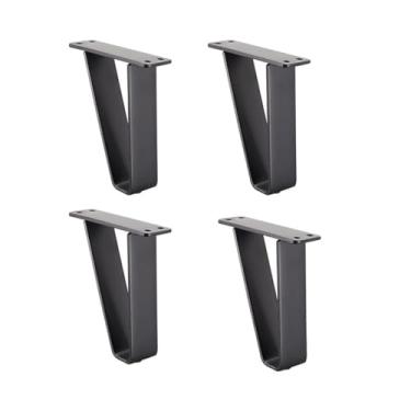 Imagem de Pernas de armário de metal mesa de centro pés de armário de TV de metal pernas de armário de cozinha substituição de móveis pernas de sofá banquinho de mesa pernas de metal casa DIY projeto para casa