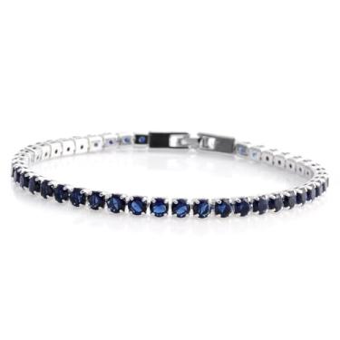 Imagem de Compre pulseiras de tênis LC de zircônia cúbica para mulheres, modernas e empilháveis, joias de noiva, presentes de aniversário para mulheres, para o tamanho dela, pulseira de compromisso, presentes