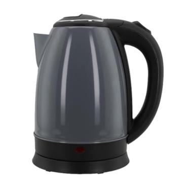 Imagem de Chaleira Elétrica Premium em Inox, 1,8L, Base Giratória 360°, Desligamento Automático, 1500W, 220V, Cinza e Preto, com Base Removível