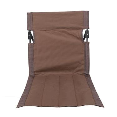 Imagem de TOPINCN Cadeira de Acampamento Portátil Dobrável Reclinável Com Encosto Ajustável Leve Tecido Oxford para Praia Ao Ar Livre Acampamento Pesca (BROWN)