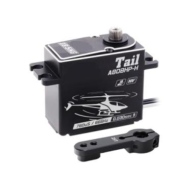 Imagem de Servo A80BHP-H 18,5 kg HV Fast Brushless Digital para RC 570-800 Tamanho 450-700 Classe Helicópteros (A80BHP-H Conjunto de Cauda 1)