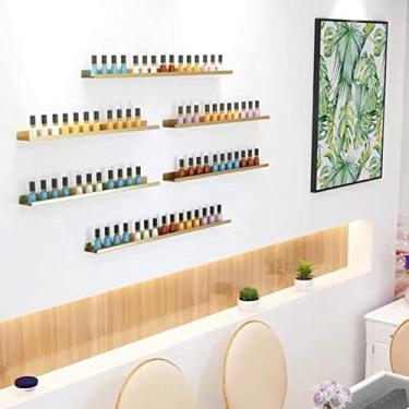 Imagem de Prateleiras de metal para armazenamento de esmaltes de parede, 6 peças, organizador de esmaltes de metal, prateleira de parede, prateleira flutuante, prateleira de livros, prateleira de exibição de