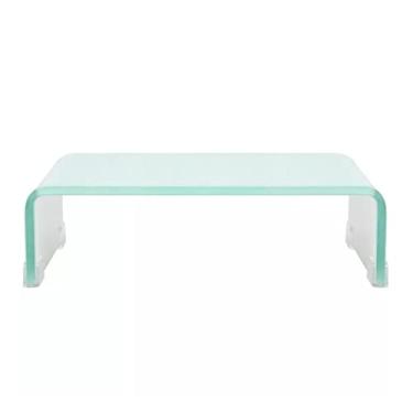 Imagem de Mesa lateral, mesas de centro suporte para TV/monitor, mesa de centro de vidro transparente para sala de estar, armário de sala de estar, mesa lateral para sala de estar, quarto, sofá (cor: 03) (1)