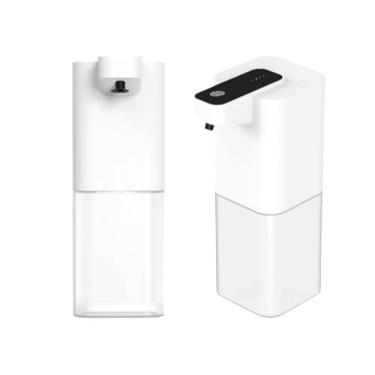 Imagem de Dispensador De Sabonete Espuma Gel Automático de 400 ml equipado com sensor de movimento, base à prova d'água, recarregável por USB, para banheiro, cozinha, escritório, gel - Saboneteira Automática