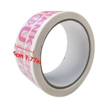 Imagem de Fita Adesiva Decorativa Colorida Com Carinha Sorridente Para Embalagem