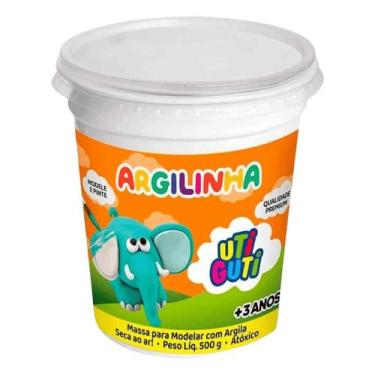 Imagem de Pote Argilinha Massa Modelar Argila Terracota 500g Utiguti