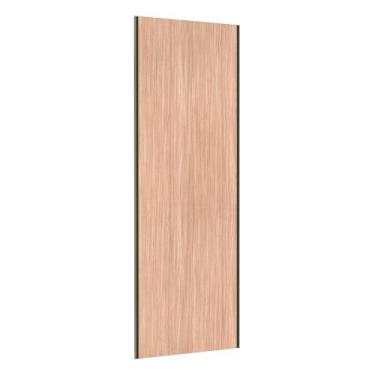 Imagem de Porta de Correr Closet 80cm com Puxador Perfil Inox e Kit Ferragem Pri