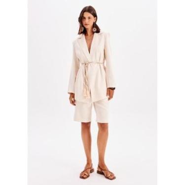 Imagem de Bermuda Alongada Com Linho-Feminino