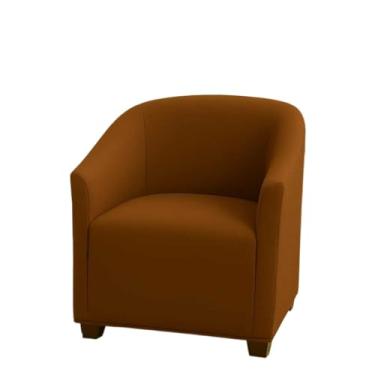 Imagem de Os apoios de braço em forma de ferradura, capa cadeira, são revestidos com gel elástico, o que facilita a instalação e garante sua fixação(MARROM)