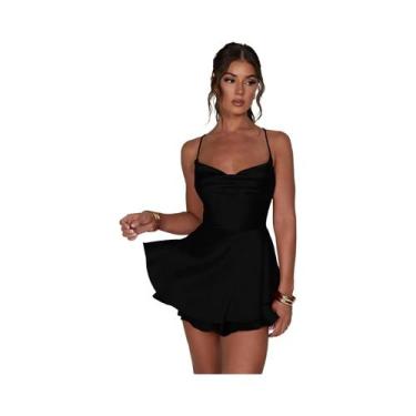 Imagem de Vestido Feminino De Verão Em Cor Sólida, Estilo Europeu-Americano, Sex