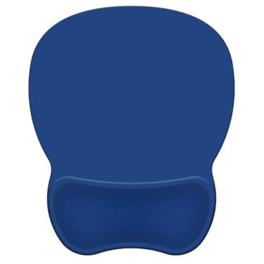 Imagem de Mouse pad com suporte, mouse pad ergonômico com descanso de pulso em gel, confortável com superfície de suporte de pulso macia e base de poliuretano antiderrapante para escritório em casa e estudo (10