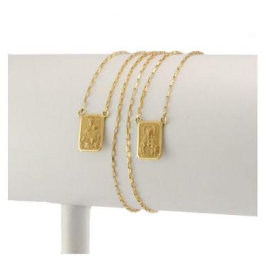 Imagem de Escapulário Tradicional 8x12 70 Cm Tijo .85 Df Ouro 18k - JOIE JOIAS F