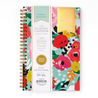 Imagem de Blue Sky Agenda de Ano Acadêmico Semanal e Mensal Day Designer, Secret Garden Mint (Secret Garden Mint - 2026/2027, 12,7 x 20,3 cm)