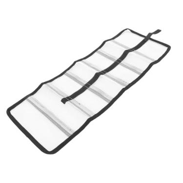 Imagem de SPYMINNPOO Envoltórios de Isca de Pesca, Saco de Equipamento de Pesca Em Pvc Transparente Com Vários Bolsos, Organizador de Armazenamento à Prova D'água para Iscas Pequenas, Ganchos (Branco)