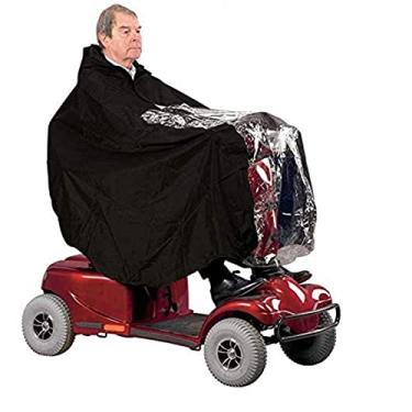 Imagem de ZDJZMGZ Cobertor para aquecedor de cadeira de rodas, peça única de corpo inteiro com capa impermeável e à prova de poeira para scooter elétrica de quatro rodas Speciac(B)