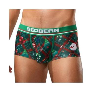Imagem de Seobean Christmas Elements Cuecas masculinas macias e confortáveis, le