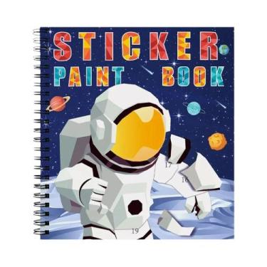 Imagem de Livro De Pintura Com Adesivos Para Crianças, Jogos Mentais Para Crianç