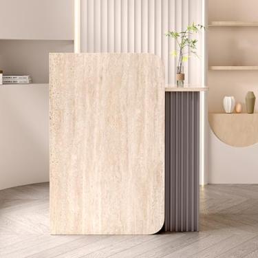 Imagem de Balcão de recepção com gaveta trancável - Solução de finalização de compra moderna para lojas de roupas, salões de beleza e ambientes de varejo