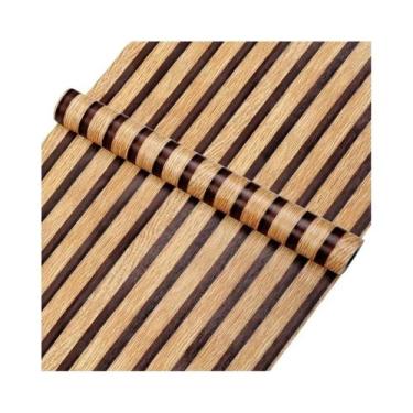 Imagem de Adesivo De Parede Listrado Impermeável De 45CM Para Quarto, Sala De Es