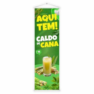 Imagem de Banner Faixa Lona Caldo de Cana Garaperia Garapa Pastelaria Feira Comé