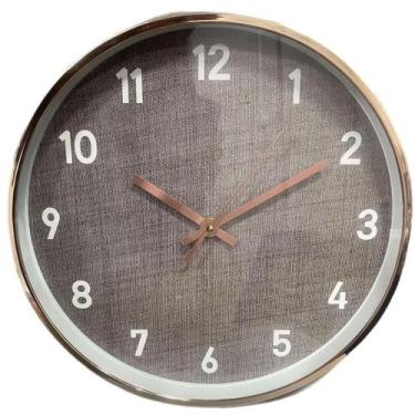 Imagem de Relógio De Parede Decorativo 30Cm Silencioso Grande - Tesla Store