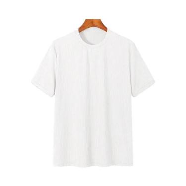 Imagem de Camiseta Masculina De Verão Luxuosa De Manga Longa Com Gola O, Caiment