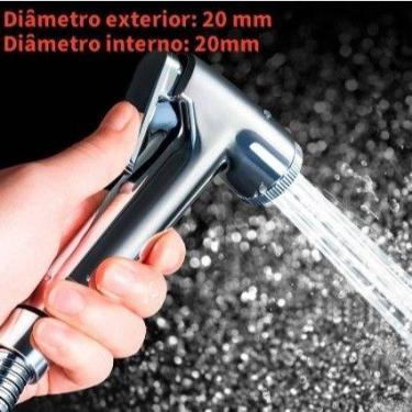 Imagem de Ducha Higiênica Para Banheiro Completa Luxo Inox núcleo da válvula de 