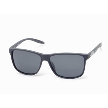 Imagem de Óculos de Sol Casual Polarizado Masculino King One, Lente UV400 Kit contém Case Couro ECO (Preto G15) (Preto espelhado) (Preto)