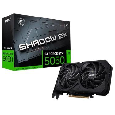 Imagem de Placa de Video MSI GeForce RTX 5050 Shadow 2X OC 8GB GDDR6, 912-V538-008