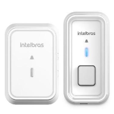 Imagem de Campainha Sem Fio Com Bateria Cib 101 Branca 4522001 - INTELBRAS