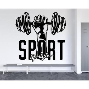 Imagem de Adesivo de parede  academia e musculação  - Ambiente dekorado, 70cm, p
