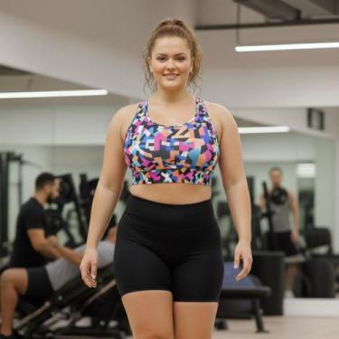 Imagem de Short Feminino Piscina Hidroginástica Natação Mergulho Plus Size - INF