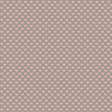 Imagem de Papel De Parede Adesivo Decorativo Cinza Com Corações Rosa