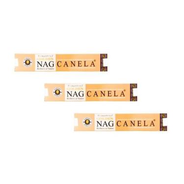 Imagem de KIT C/3 Incensos Golden Nag Índia Varetas Sabor:Sálvia Branca, Canela