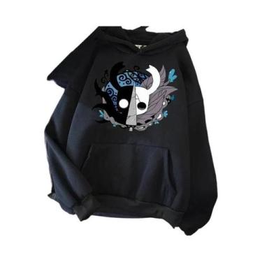 Imagem de Hoodies Masculinos Hollow Knight Ulzzang Grunge Y2k Estilo Estético, P