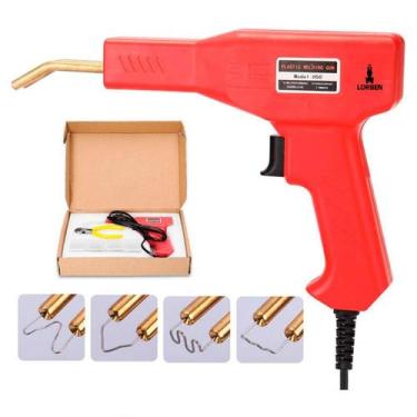 Imagem de Soldador Plástico Pistola Para-Choque Farol Com 200 Grampos - Lorben