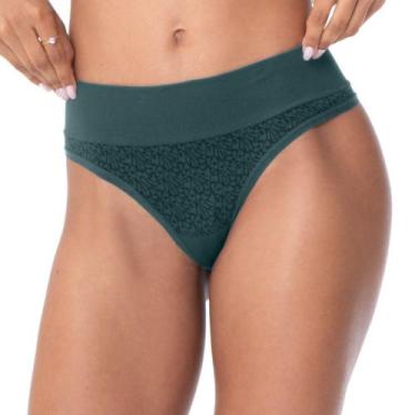 Imagem de Calcinha Fio Dental Jacquard sem Costura Midnght - Zee Rucci, P