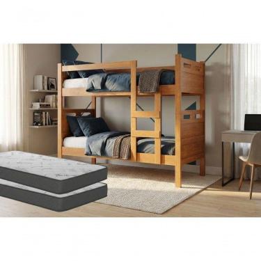 Imagem de Beliche Jaspe Nature Com 02 Colchões D33 14cm