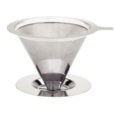 Imagem de Filtro de Café Coador Aço Inox Reutilizável Sem uso de Papel Tramontin