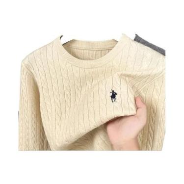 Imagem de Suéter Masculino Clássico Paul Designer Com Bordado De Pônei, Moda Que