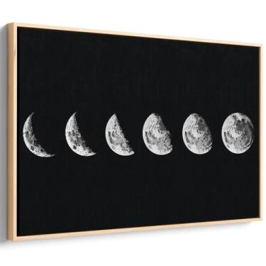 Imagem de Quadro decorativo Fases da Lua Ascendente Pintura - Art Canvas, 60 x 4