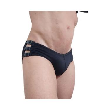 Imagem de Sunga slip 3 fechos laterais  todas as cores moda praia - AA COLLECTIO
