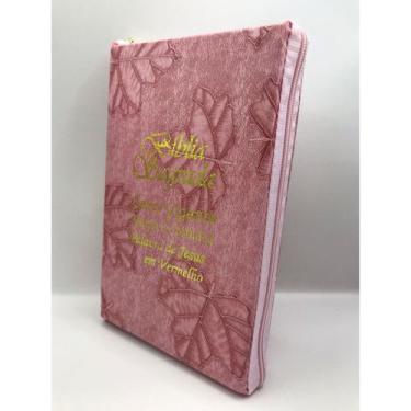 Imagem de Bíblia Sagrada Tamanho Grande com Harpa Palavras de Jesus em Vermelho 