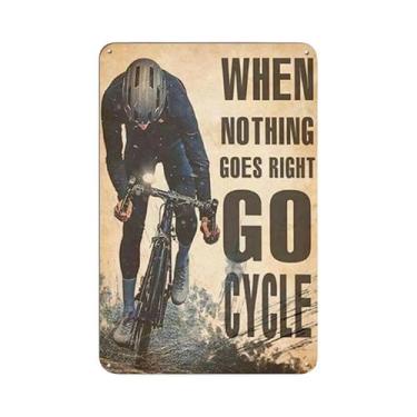 Imagem de Placa De Metal Vintage Com Tema De Ciclismo, Pintura Em Ferro Para Dec