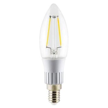 Imagem de Lâmpada Em Formato de Vela Led com Filamento 3 Watts E14 6000k Luz Bra