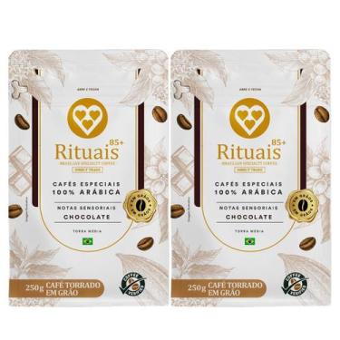 Imagem de 2x Café Torrado em Grãos Rituais 3 Corações Chocolate 250g -, Chocolat