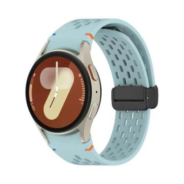 Imagem de Pulseira De Silicone Para Samsung Galaxy Watch 40mm 44mm Com Fecho Mag