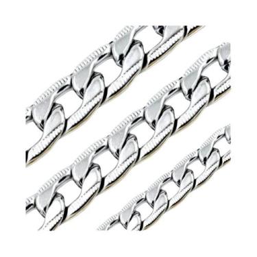 Imagem de Colar Elo Cubano Banhado a Ouro Para Homens E Mulheres, Elo De Aço Ino