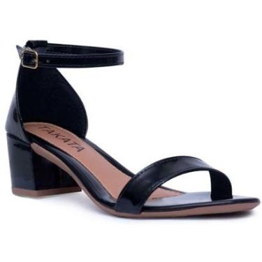 Imagem de Sandalia Feminina Salto Grosso Saltinho Tratorada AF3.02-Feminino